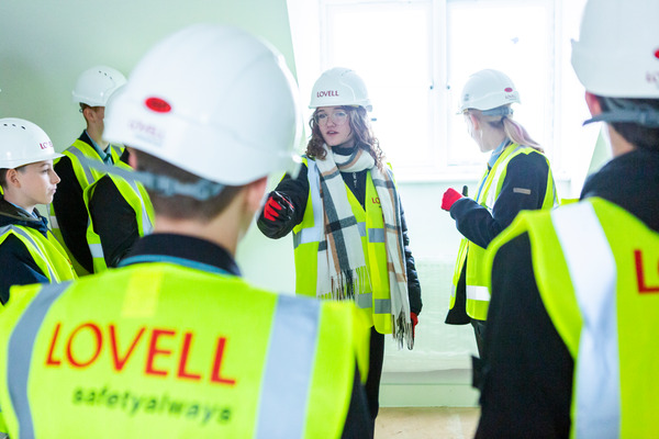 Acle construction students visit new Holt development to enhance learning