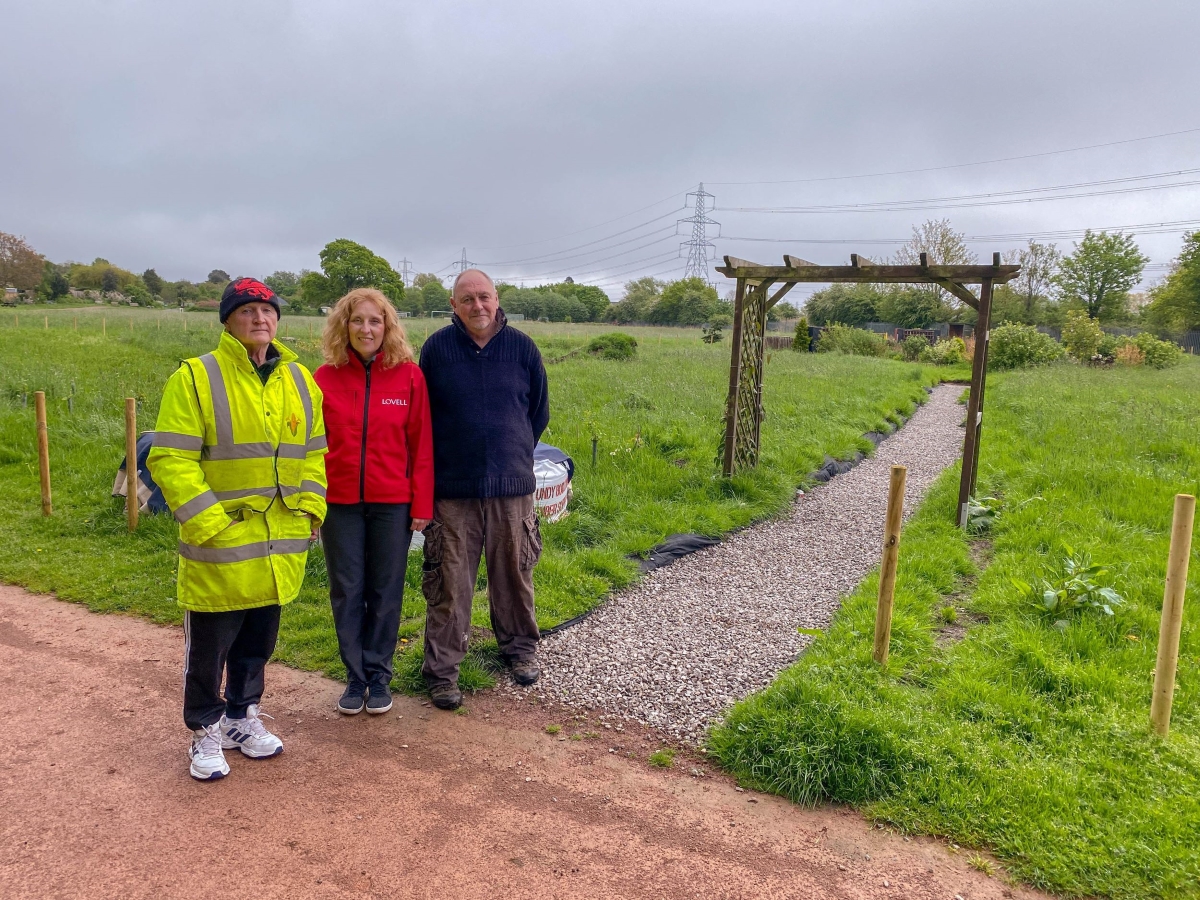 Lovell supports Portskewett community group The Cornfield Project